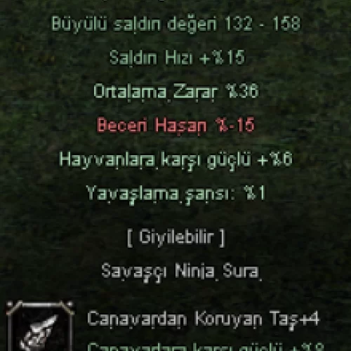 +9 36 ORTALAMA DOLU +4CANAVAR +4DARBE
